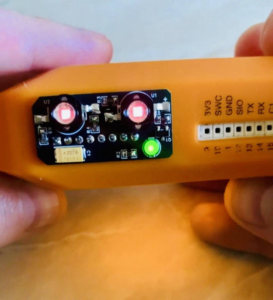 Підсилений IR Blaster для Flipper Zero 2×3Вт ІЧ-світлодіоди, далекобійний передавач Фліппер Зеро — фото 3
