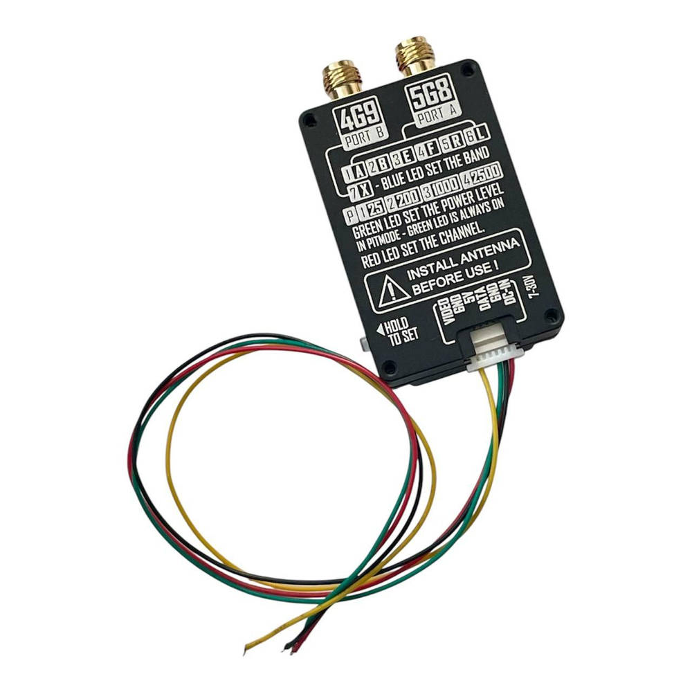 Відео передавач RushFPV 4.9G/5.8G 2.5W VTX Dual-Band 56CH