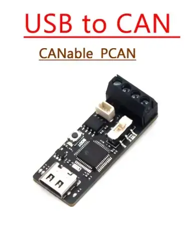 USB-CAN адаптер (CANable / PCAN Debugger, Type-C, для Linux/Win10/11)