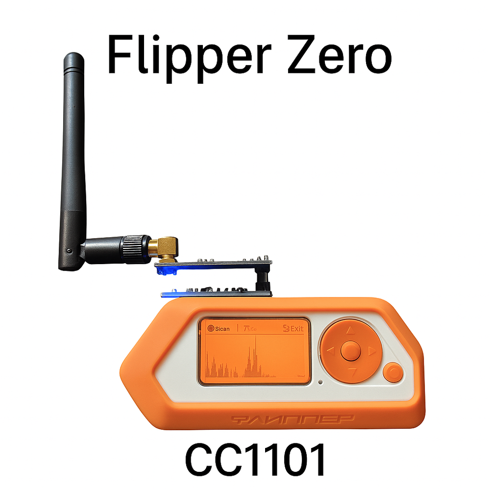 Фліппер зеро тільки Зовнішній радіомодуль CC1101 із SMA антеною для Flipper Zero — фото 7